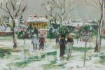 Maurice UTRILLO (1883-1955)
"Paysage de neige - PUITS (Yonne), AUXERRE"
Gouache signée...