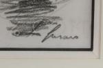 Jean FUSARO (né en 1925).
Le remorqueur.
Mine de plomb sur papier.
Signé...