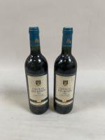 2B rouge Bordeaux Graves Château Roy-Menon 1994. Niveaux goulots. Étiquettes...