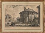 Jean-Baptiste PIRANESE (1740-1778). « Temple de Cybèle ». Gravure à l'eau-forte sur...