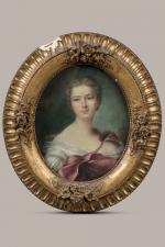 ECOLE FRANCAISE du XIXème siècle, d'après Jean-Marc NATTIER
Portrait de Madame...