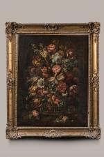 ECOLE ITALIENNE vers 1900 
Bouquet de fleurs
Toile
90,5 x 70 cm
RM