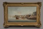 Paul SEIGNON (1820-1890).
Bord de mer en Italie.
Huile sur toile.
Signé en...