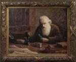 Stéphane ROCHAT (1866-1937).
L'antiquaire, 1912.
Huile sur toile.
Signé en bas à droite.
Numéroté...
