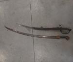 Deux épées  en fer début XXème siècle. L. 104...