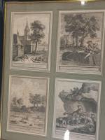 D'ap. OUDRY "Les fables de la Fontaine" gravures, fin XVIIIème...