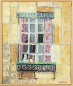 Crikor GARABETIAN (1908-1993). " La fenêtre, 1976 ". Huile sur...