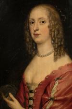 ECOLE FRANCAISE du XVIIIe siècle
Portait de femme
Panneau
71 x 56 cm
Fente,...