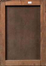 Paul CABAUD (1817-1895).
La lecture en forêt.
Huile sur toile.
Signé en bas...