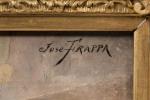 José FRAPPA (1854-1904). 
Les ecclésiastiques. 
Huile sur toile.
Signé en haut...
