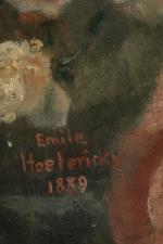 Emile HOETERICKX (1858-1923).
Portrait de jeune fille, 1889.
Huile sur toile.
Signé et...