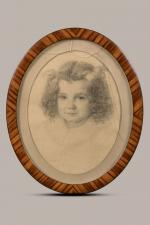Henri-Charles ANGENIOL (1870-1959). En lot :
-Portrait de petite fille au...