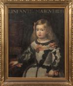 Henri-Charles ANGENIOL (1870-1959).
Portrait de l'Infante Marguerite, Hommage à Vélasquez.
Huile sur...