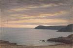 Henri-Charles ANGENIOL (1870-1959).
Temps gris le soir sur la presqu'île de...