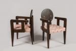 André Sornay (1902-2000)
Ensemble de quatre fauteuils à dossier rond en...
