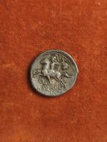 116/115 BC
DENIER SERGIA : Tête casquée de ROME, EX S...