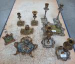 Ensemble d'objets de décoration en cloisonné fin XIXème, début XXème...