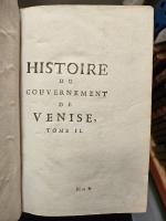 AMELOT DE LA HOUSSAYE (A.N.). Histoire du gouvernement de Venise....