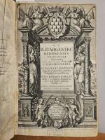 BRETAGNE. — ARGENTRÉ (Bertrand d'). Commentarii in consuetudines ducatus britanniae....
