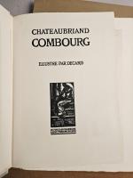 CHATEAUBRIAND. Combourg. Paris, le fuseau chargé de laine, 1928. In-folio,...