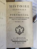 CLÉMENCET (Charles)]. Histoire générale de Port Roïal depuis la réforme...