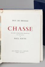 BRISSAC (Duc de). La Chasse. Paris, chez l'artiste, 1956. In-4,...