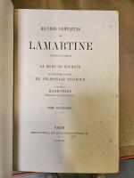LAMARTINE. OEuvres complètes. Paris, chez l'auteur, 1860-1866. 41 vol. in-8,...