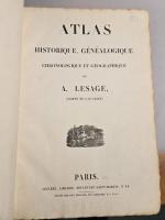 LESAGE (A., comte de Las Cases). Atlas historique, généalogique, chronologique...