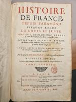 MÉZERAY. Histoire de France, depuis Pharamond... Paris, Thierry, 1685. 3...