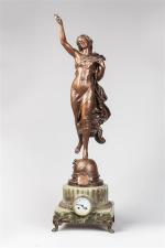 Adrien Étienne Gaudez (1845-1902)
" Etoile du matin " 
Bronze à...