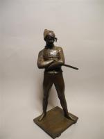 René de Saint-Marceaux (1845-1915)
" Arlequin "
Bronze à patine brune nuancée....