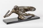 Alexandre Kelety ( ?-1940)
" Le lanceur "
Bronze à patine verte...