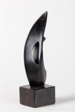 Alexandre Noll (1890-1970)Sculpture " Flamme " en ébène. Signée. H....