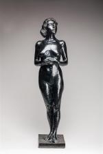 Gustave PIMIENTA (1888-1983). " Nu debout ". Bronze à patine...
