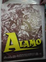 Affiche du film Alamo de John Wayne. H. 77 cm...
