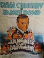 Affiche du film Jamais plus jamais (James Bond). H. 160...