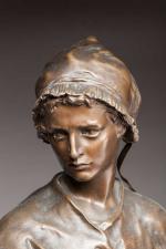 Jean-Baptiste Carpeaux (1827-1875). « Puys » ou « La pêcheuse de vignots ». Bronze...
