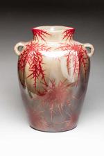 Clément Massier (1844-1917)
Vase de forme pansue à col droit et...