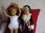 Lot de 2 poupées Sasha, fabrication suisse années 1975, Système...