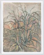 Roger BRAVARD (1923-2015). "Les grands arbres". Crayon et pastel sur...