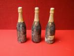 3 bouteilles de Champragne Pipper-Heidsieck brut Sans etiquettes