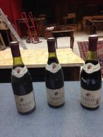 3 bouteilles,Rouge,  Pomard de Belgraves & Co 1973, Négociants...