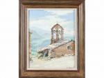 Albert DORAN (1892-1987). Chapelle de Suzette et le mont Ventoux....