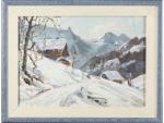 Albert DORAN (1892-1987). Vallée de Manigaud sous la neige