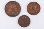 France XVIIIe-XIXe siècle - Médaille en bronze par I. Dacier...