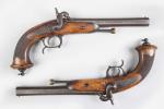 Paire de pistolets type officier de cavalerie Modèle 1833 de...