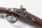 Fusil de chasse fin XVIIIe siècle, à deux canons juxtaposés,...