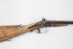 Fusil de chasse milieu XIXe siècle, à deux canons damas...