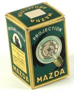Mazda. Boite de lampe d'episcope à mirois. ca. 1920. (9...
