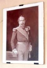 Portrait photo sur céramique de Napoléon III d'après le portrait...